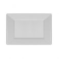 Shapes Collection - Rectangular 9.5" Salad Plate (White) - 10 Count