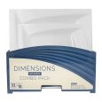Dimensions Square White Plates Combo Pack - 32 Count