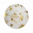 CoupeWare Gold Splatter (White/Gold)  7.5" Plates - 10 ct.