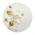 CoupeWare Gold Splatter (White/Gold)  9" Plates - 10 ct.
