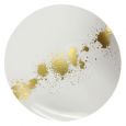 CoupeWare Gold Splatter (White/Gold)  10.25" Plates - 10 ct.