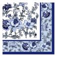 Dining Collection Lunch Napkins - Blue Bountiful Blossoms - 20 ct.