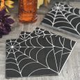 Halloween Lunch Napkins - Spider Web Black - 20 ct.