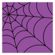 Halloween Lunch Napkins - Spider Web Purple - 20 ct.