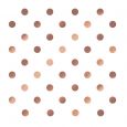 Dining Collection Lunch Napkins - Rose Gold Polka Dots - 20 ct.