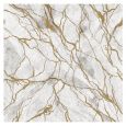 Dining Collection Lunch Napkins - Marble White & Gold - 20 ct.