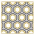 Dining Collection Lunch Napkins - Honeycomb (Metallic) - 20 ct.