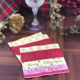 Christmas Cocktail Napkins - Cheer Red - 20 ct.