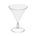 Mini Delights - Mini Martini Glass - Clear Plastic - 10 ct.