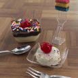 Mini Delights - Appetizer & Dessert Tasting Set - Clear Plastic - 112 pc. Set