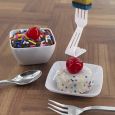 Mini Delights - Appetizer & Dessert Tasting Set - White Plastic - 112 pc. Set