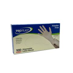 Latex Gloves Powder Free - Medium - 100 Count