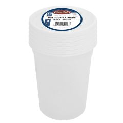 Plastico 32 oz. Packed Soup Container w/ Lid - Retail Pack - 4 Count