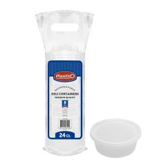 Plastico 8 oz. Soup Container w/ Lid (Bulk Packaging)