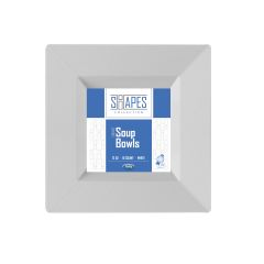 Shapes Collection - Square 12 oz. Soup Bowl (White) - 10 Count