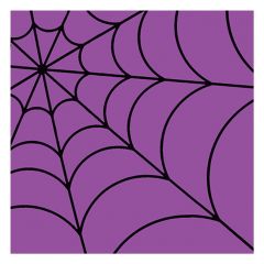 Halloween Lunch Napkins - Spider Web Purple - 20 ct.