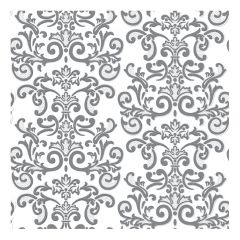 Dining Collection Lunch Napkins - Silver Damask - 20 ct.