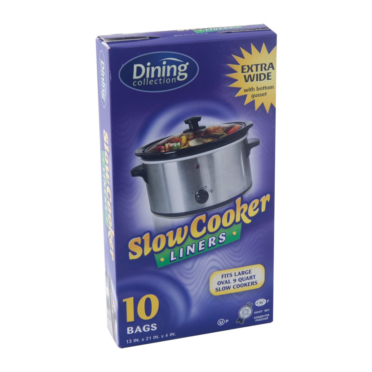Dining Collection Slow Cooker Liners (Wide) - 13 x 21 x 4 - 10 ct.