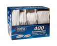 Dining Collection Heavy Duty Combo (Box) - White Plastic - 400 ct.
