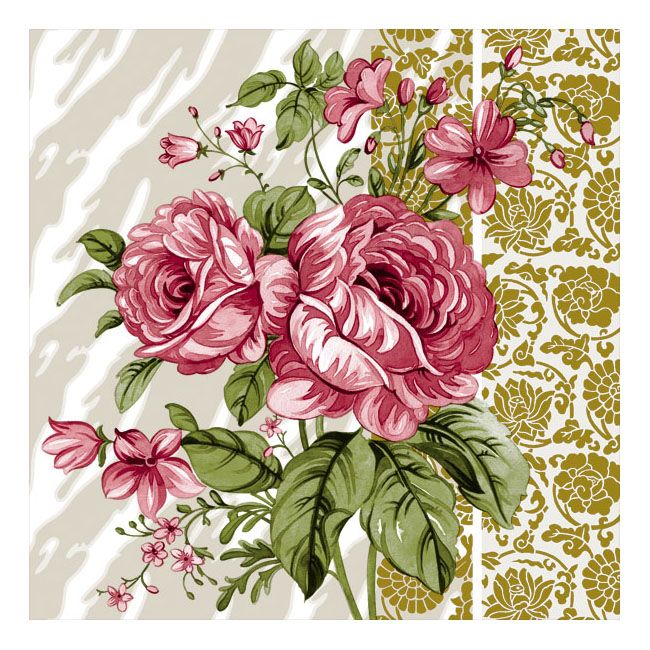Dining Collection Lunch Napkins - Vintage Rose - 20 ct.