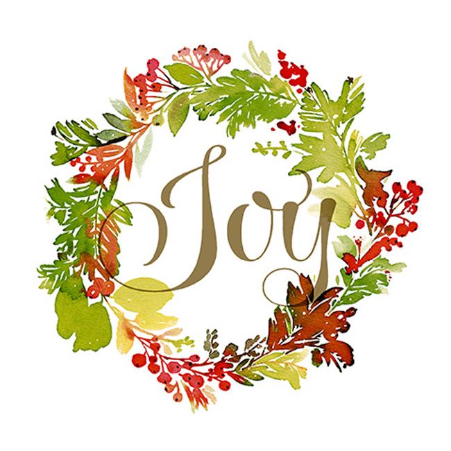 Christmas Lunch Napkins - Joy Wreath - 20 ct.