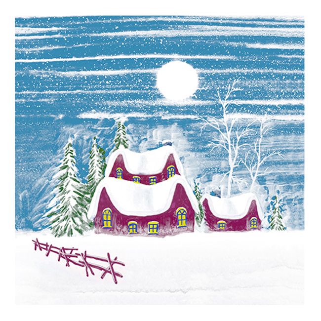 Christmas Lunch Napkins - Silent Night - 20 ct.