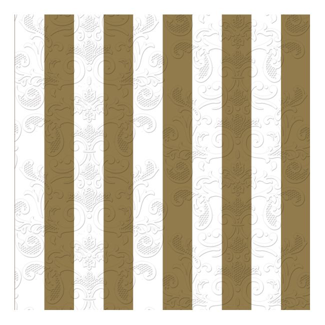 Dining Collection Lunch Napkins - Stripes of Gold - 20 ct.